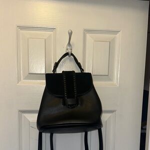 Street Level Black Backpack with Braided Accent